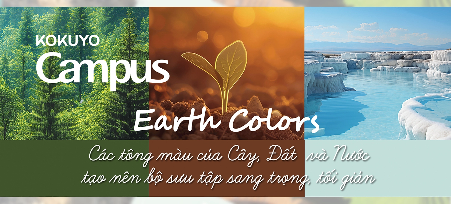Sổ Tay Lò Xo Kokuyo Campus Earth Colors – Giải Pháp Ghi Chép Tối Giản, Sang Trọng Cho Văn Phòng